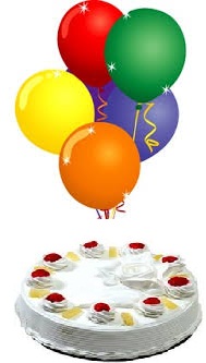 5 Air Balloons 1/2 Kg Pineapple cake