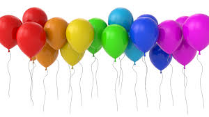 30 Multicolored Blown Balloons