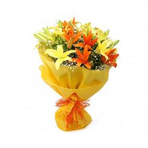 Yellow and Orange Liliums